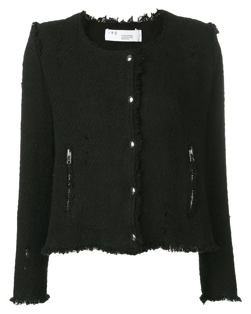 IRO Geknöpfte Jacke - Schwarz Schwarz