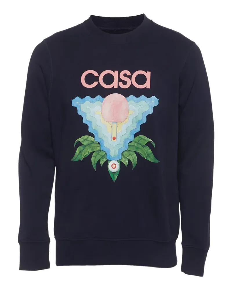 Casablanca Paris graphic-print sweatshirt - Blau Blau