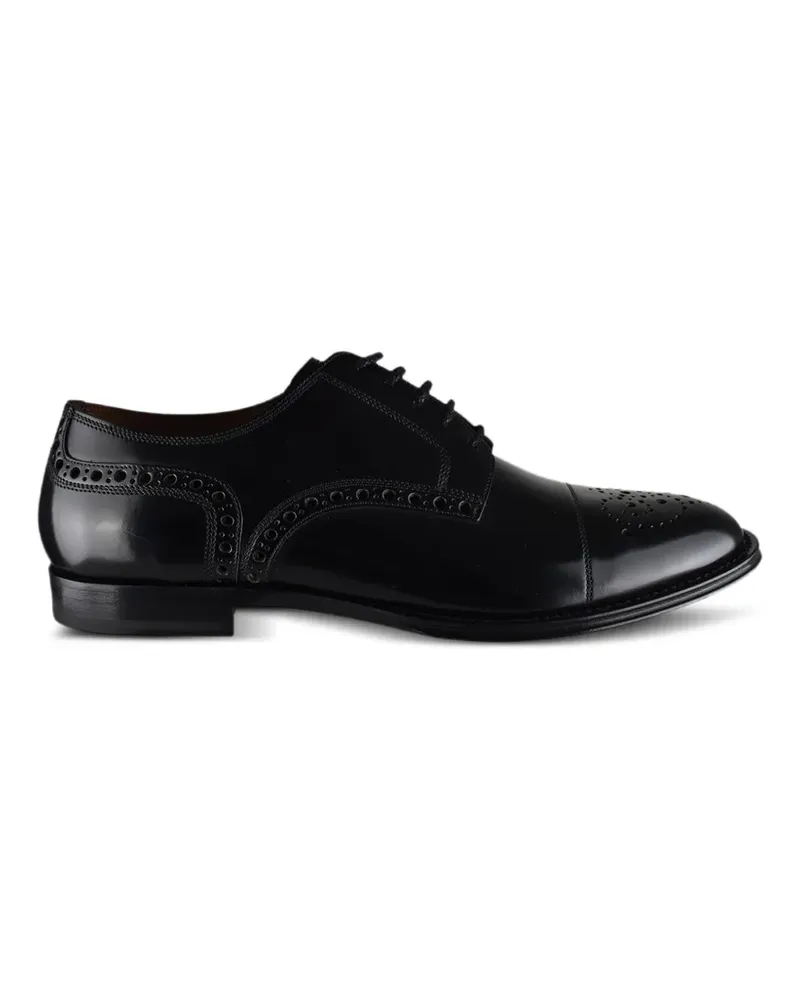 Dolce & Gabbana Oxford-Schuhe mit Lochmuster - Schwarz Schwarz