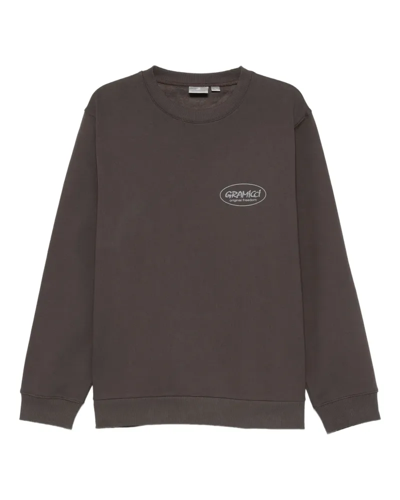 GRAMICCI Sweatshirt mit Logo-Print - Braun Braun