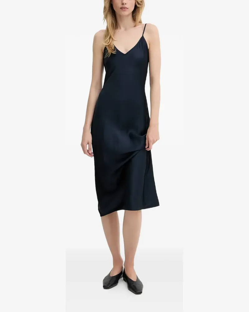 Samsøe & Samsøe Spaghettikleid mit V-Ausschnitt - Blau Blau