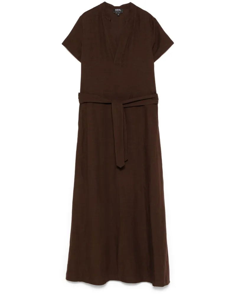 A.P.C. Annelie Midikleid - Braun Braun