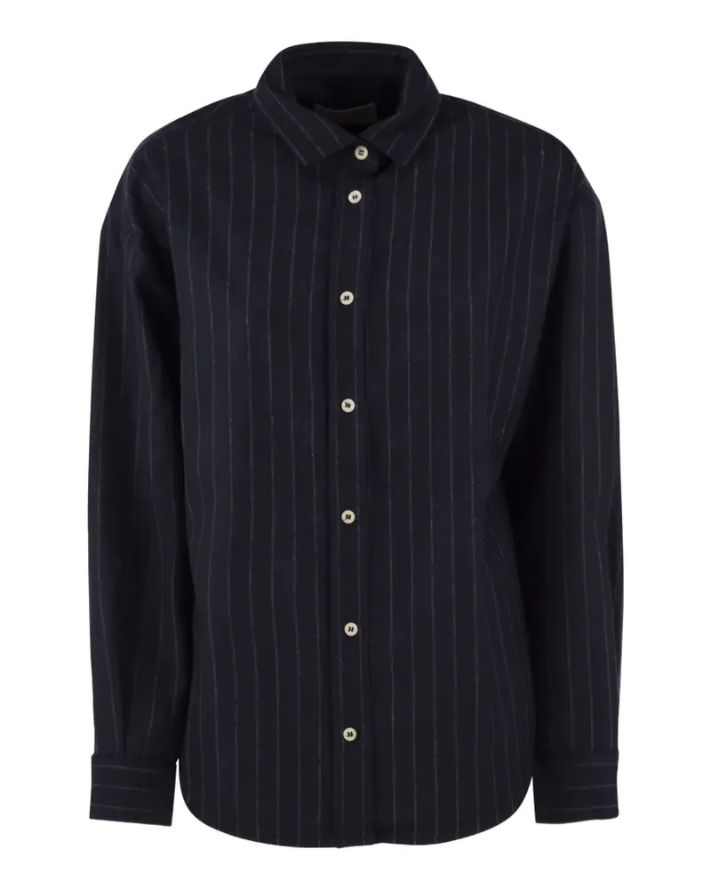 MC2 Saint Barth Gestreiftes Hemd - Blau Blau