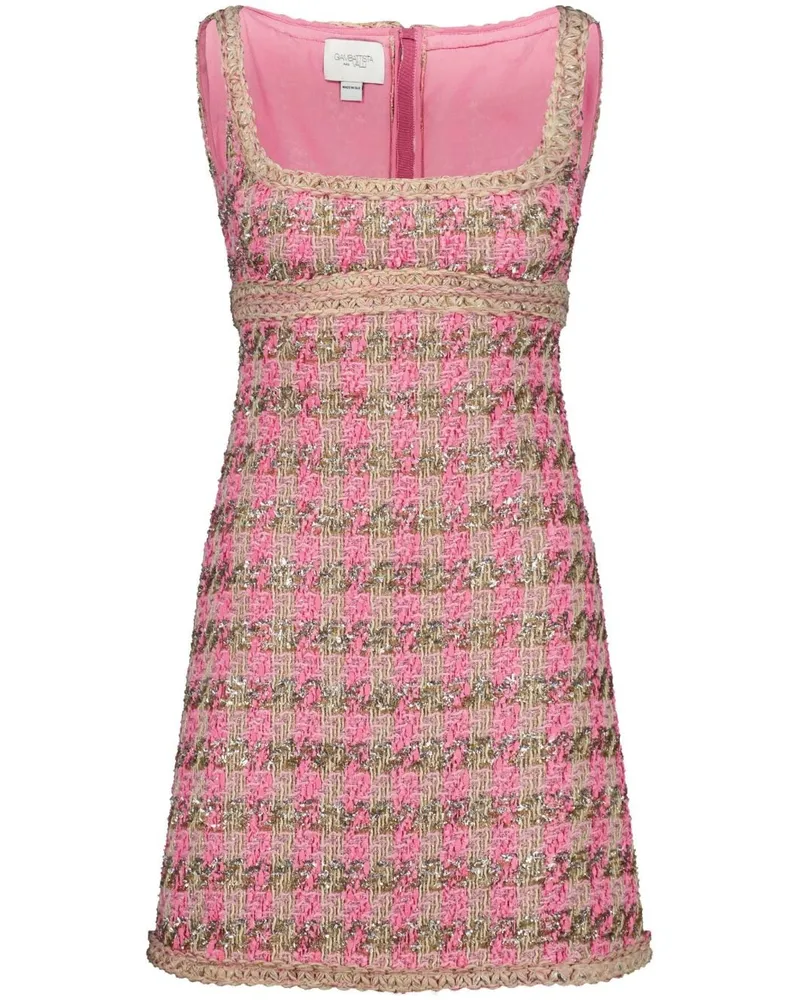 Giambattista Valli Tweed-Minikleid - Rosa Rosa