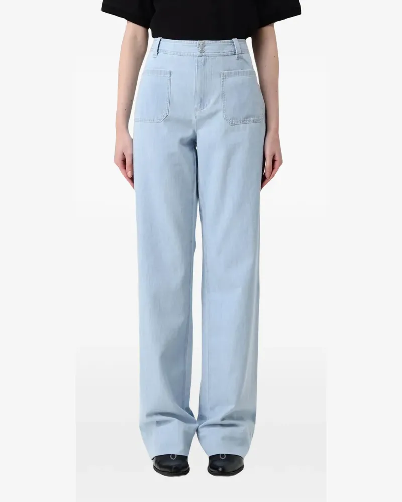 A.P.C. Jeans mit weitem Bein - Blau Blau