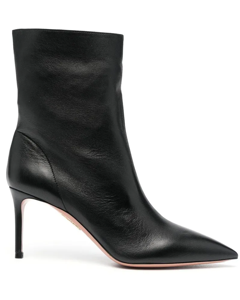 Aquazzura Matignon Stiefeletten 75mm - Schwarz Schwarz