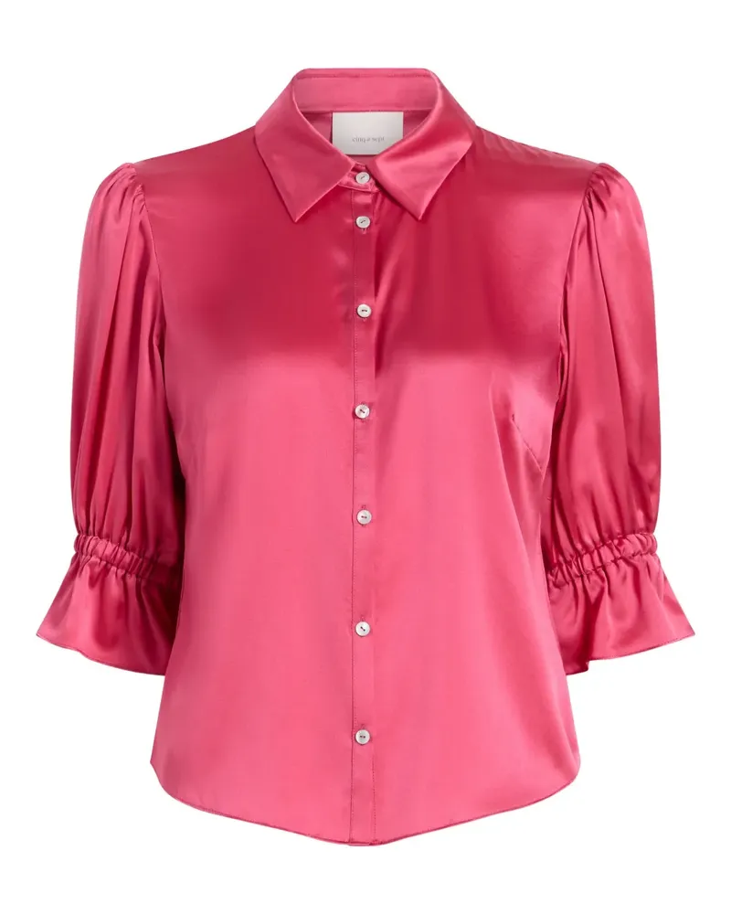 Cinq à Sept Fiona ruffled top - Rosa Rosa