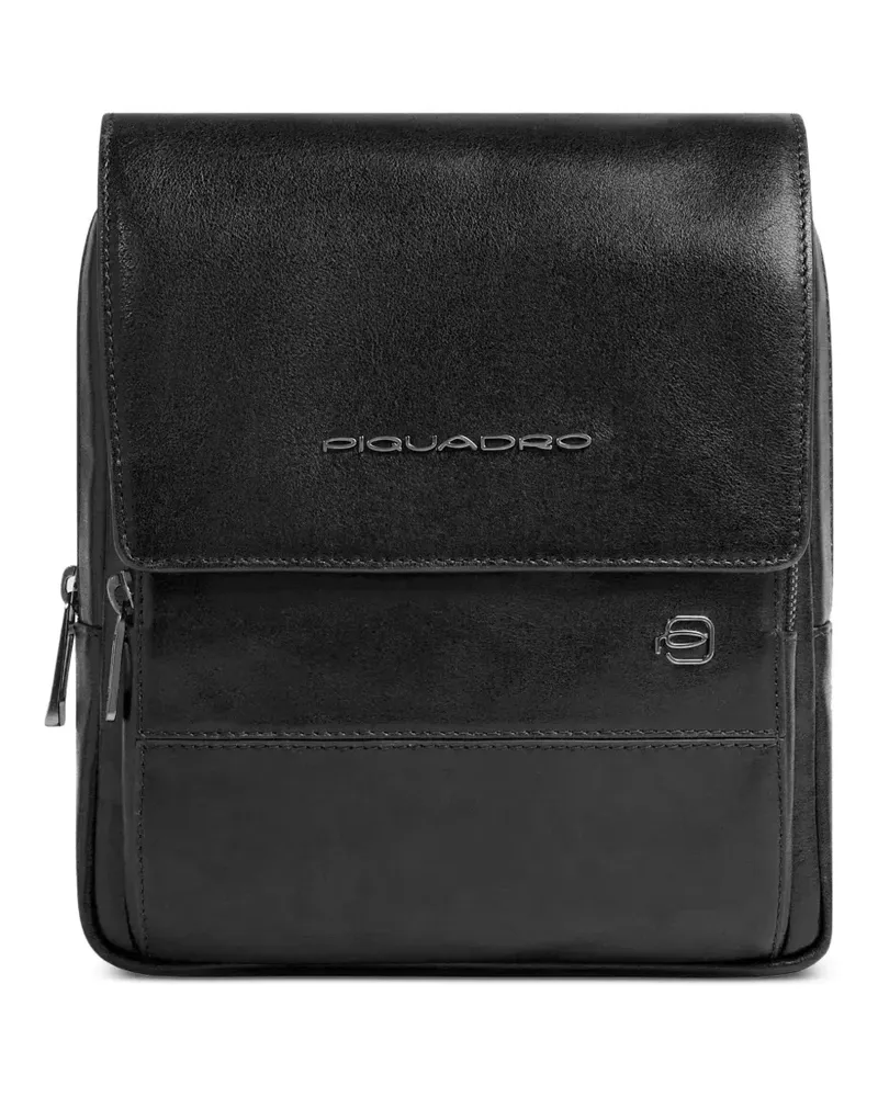 Piquadro Umhängetasche mit Klappe - Schwarz Schwarz