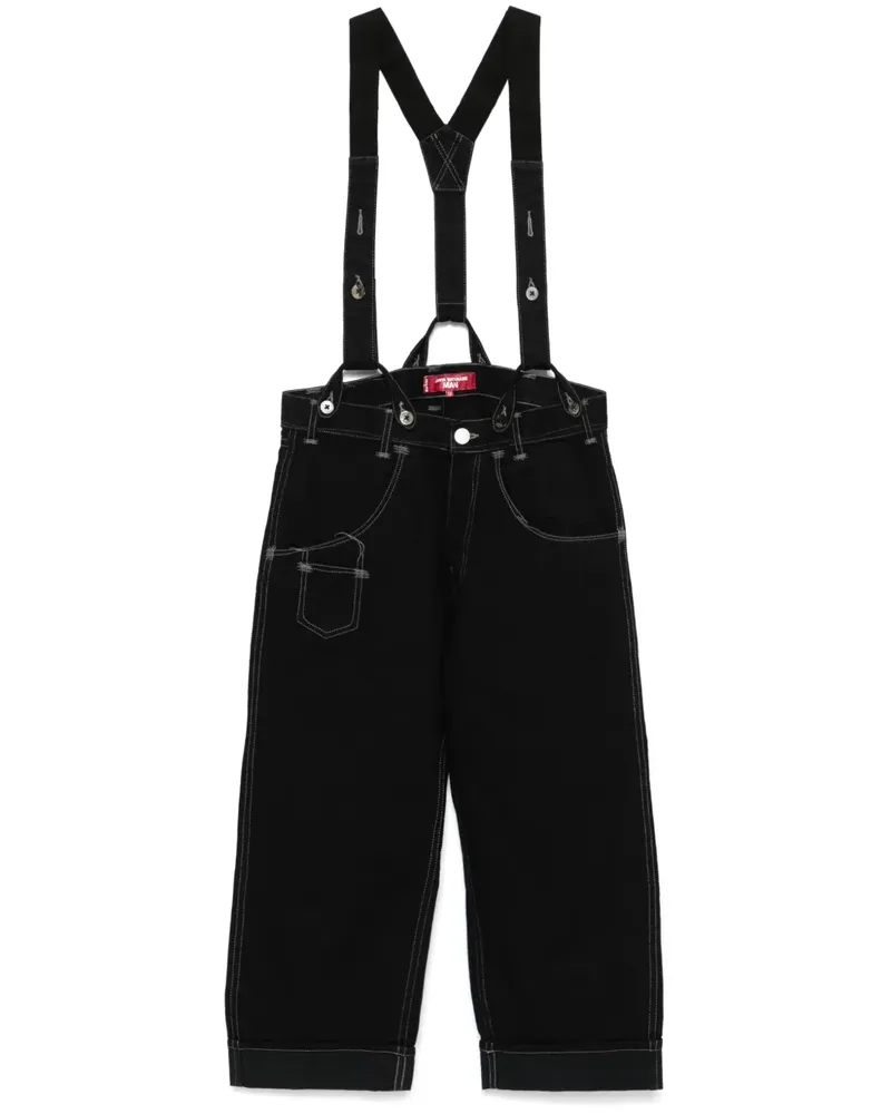 Junya Watanabe Overall im Jeans-Look - Schwarz Schwarz