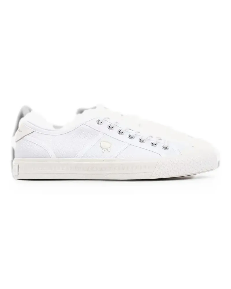 Karl Lagerfeld logo-patch lace-up sneakers - Weiß Weiß