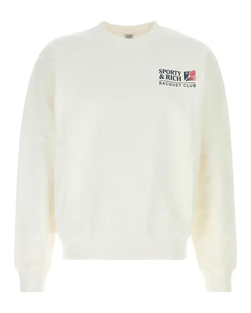 SPORTY & RICH Pullover mit Logo-Print - Nude Nude