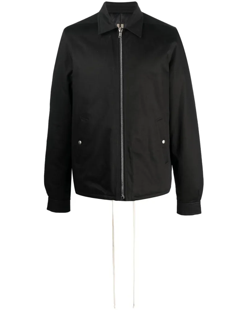 Rick Owens Windbreaker mit klassischem Kragen - Schwarz Schwarz