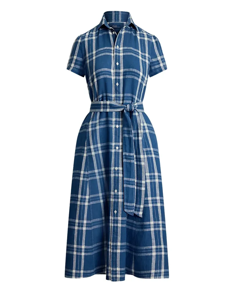 Ralph Lauren Hemdkleid mit Karomuster - Blau Blau