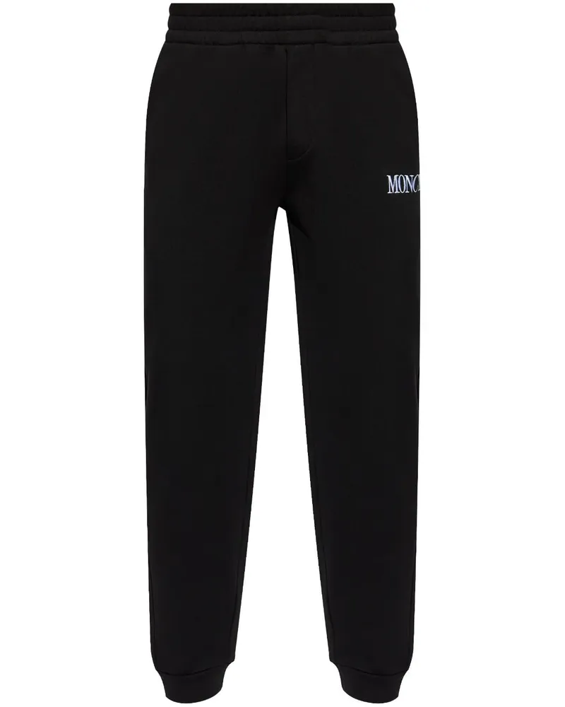 Moncler Jogginghose mit Logo-Stickerei - Schwarz Schwarz