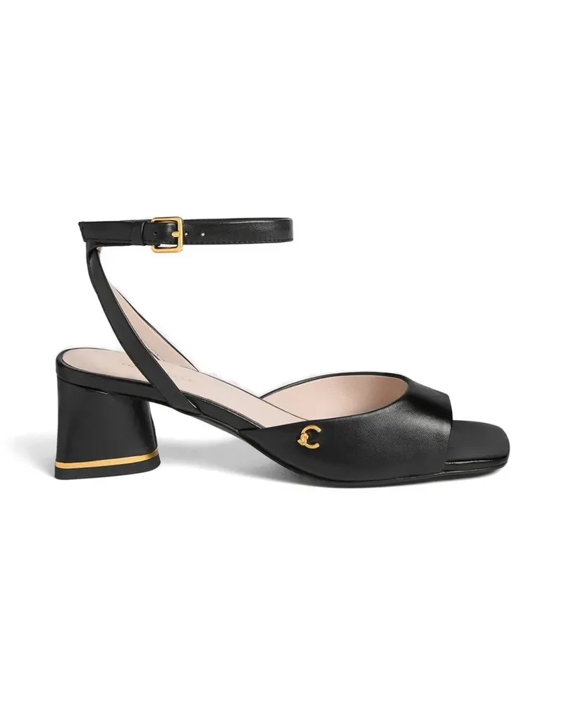 Coccinelle C-Everyday logo-plaque ankle-strap sandals - Schwarz Schwarz