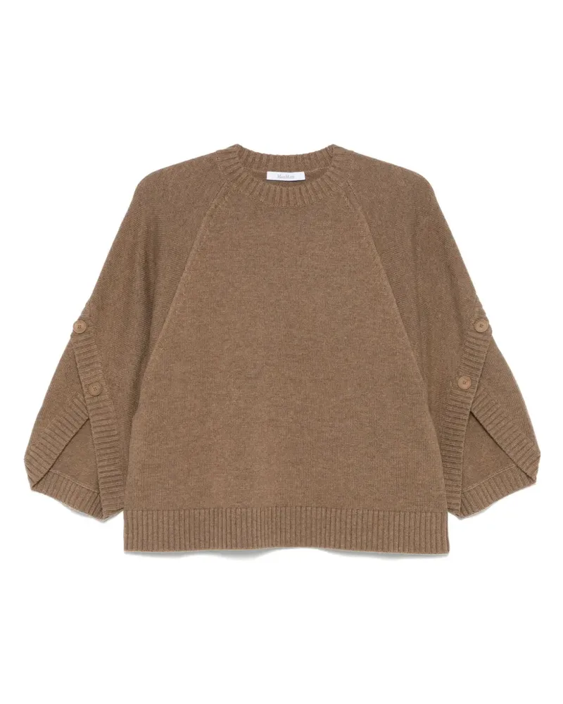 Max Mara Pullover mit Rundhalsausschnitt - Braun Braun