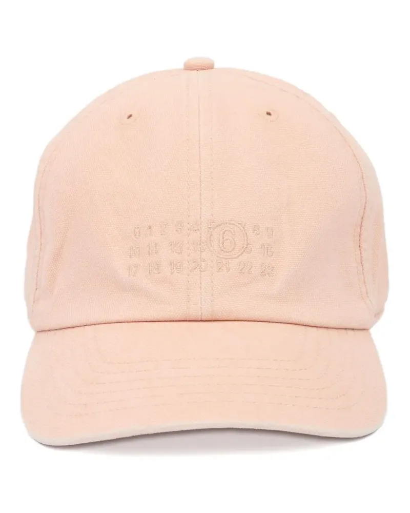 Maison Margiela Baseballkappe mit Logo-Stickerei - Rosa Rosa