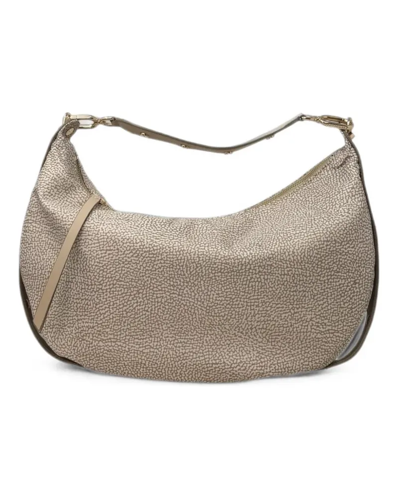 Borbonese O.P. print bag - Nude Nude