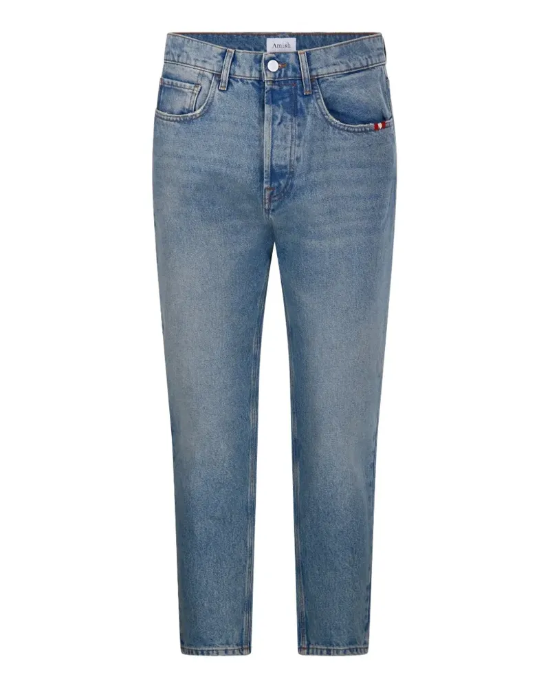 Amish Jeremiah Cropped-Jeans - Blau Blau