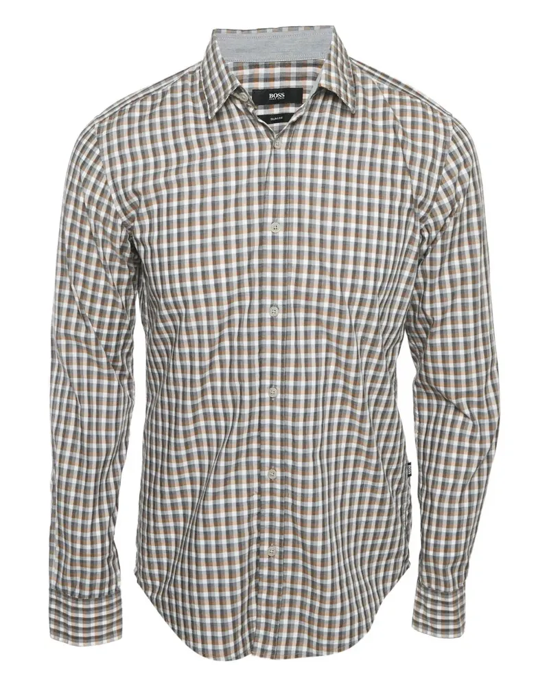 HUGO BOSS Kariertes Hemd - Braun Braun