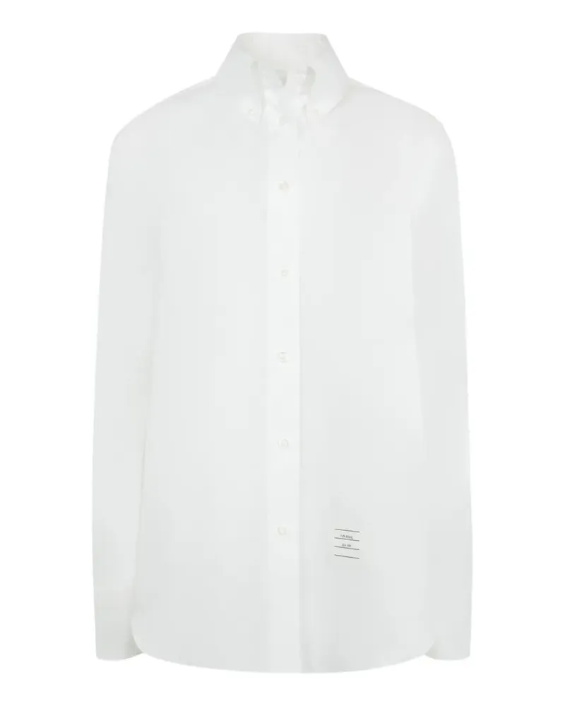 Thom Browne oversized poplin shirt - Weiß Weiß