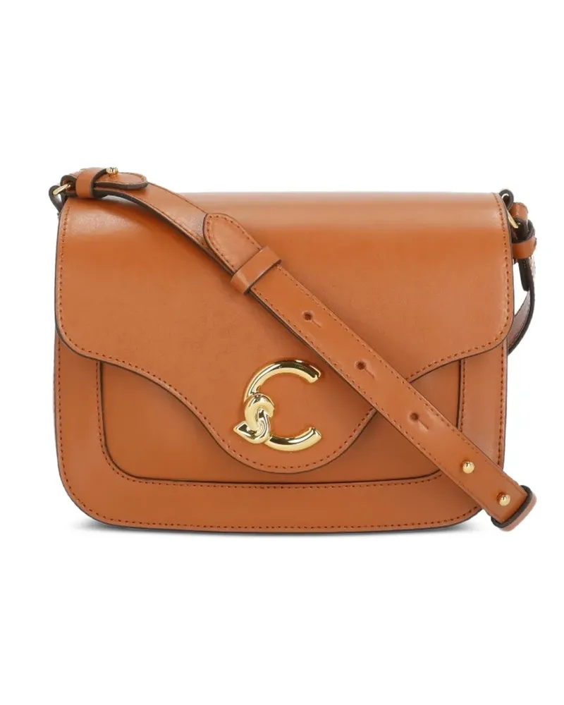 Coccinelle small C-Me leather shoulder bag - Braun Braun