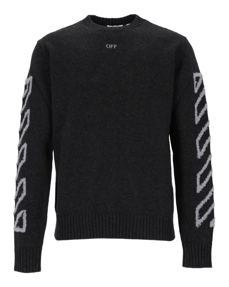 OFF-WHITE Pullover mit diagonalem Pfeil - Grau Grau
