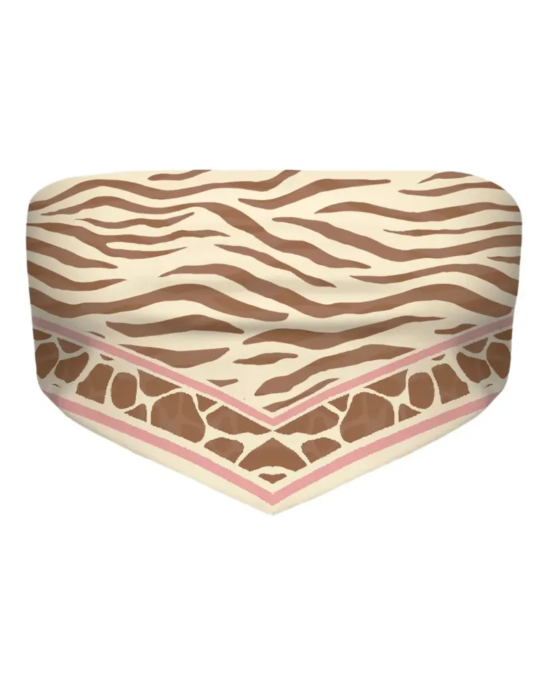 MC2 Saint Barth Rio Schal mit Zebra-Print - Nude Nude