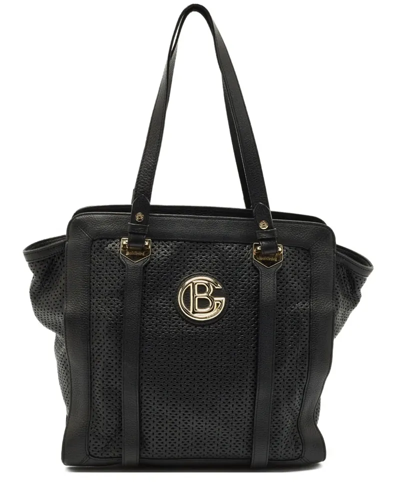 Baldinini logo-detail leather tote bag - Schwarz Schwarz