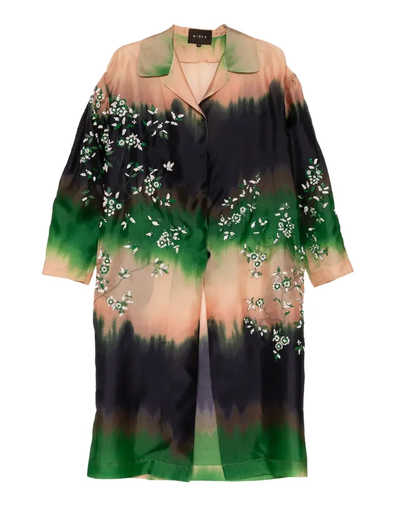 Biyan bead-embellished coat - Schwarz Schwarz