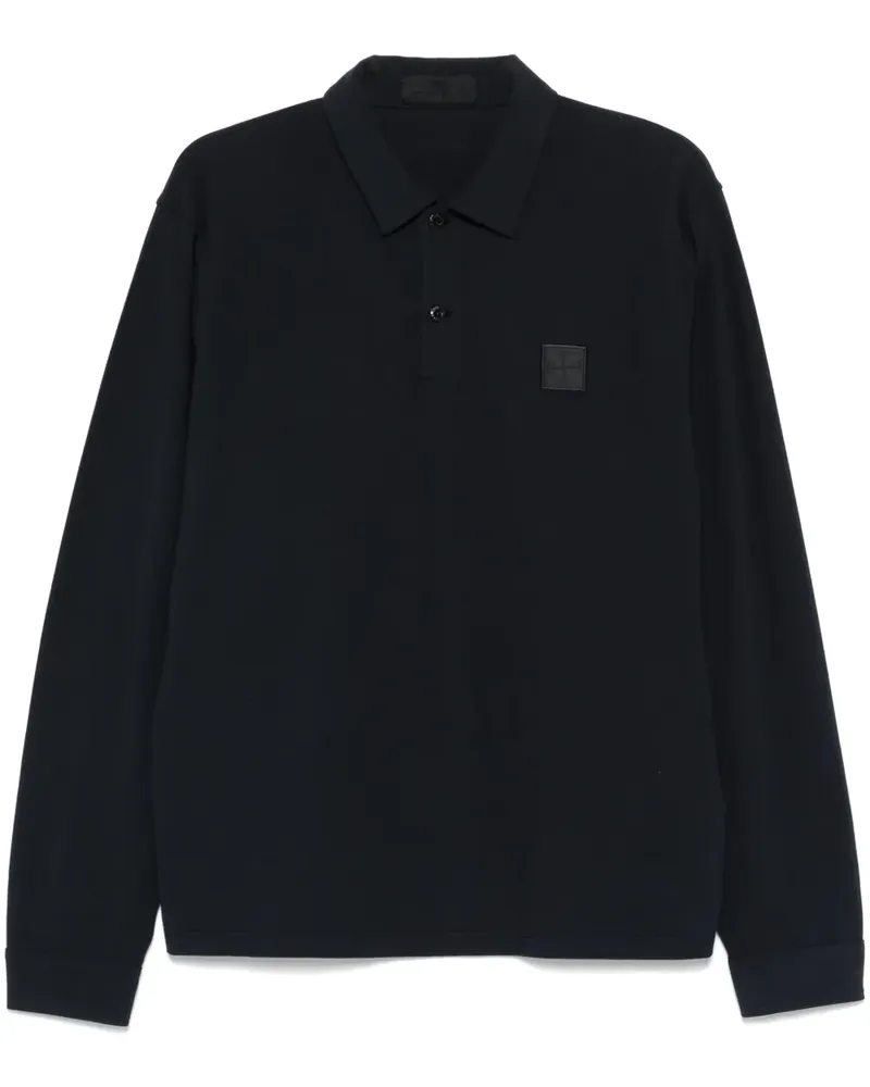 Stone Island Poloshirt mit Ghost-Patch Blau