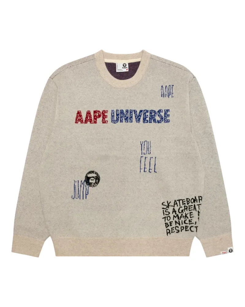 BAPE Pullover mit Rundhalsausschnitt - Nude Nude