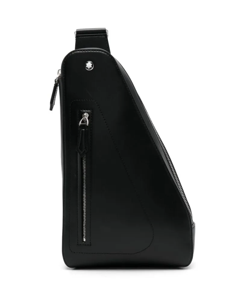 Montblanc Kuriertasche mit Logo-Nieten - Schwarz Schwarz