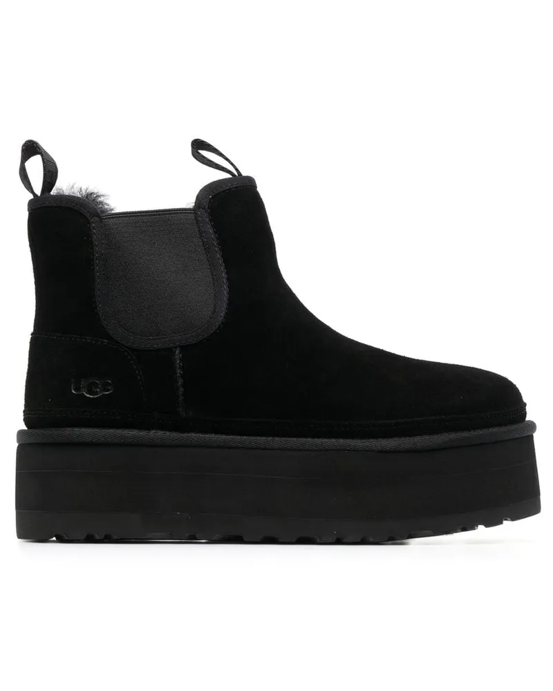 UGG Klassische Mini Plateau-Stiefeletten - Schwarz Schwarz