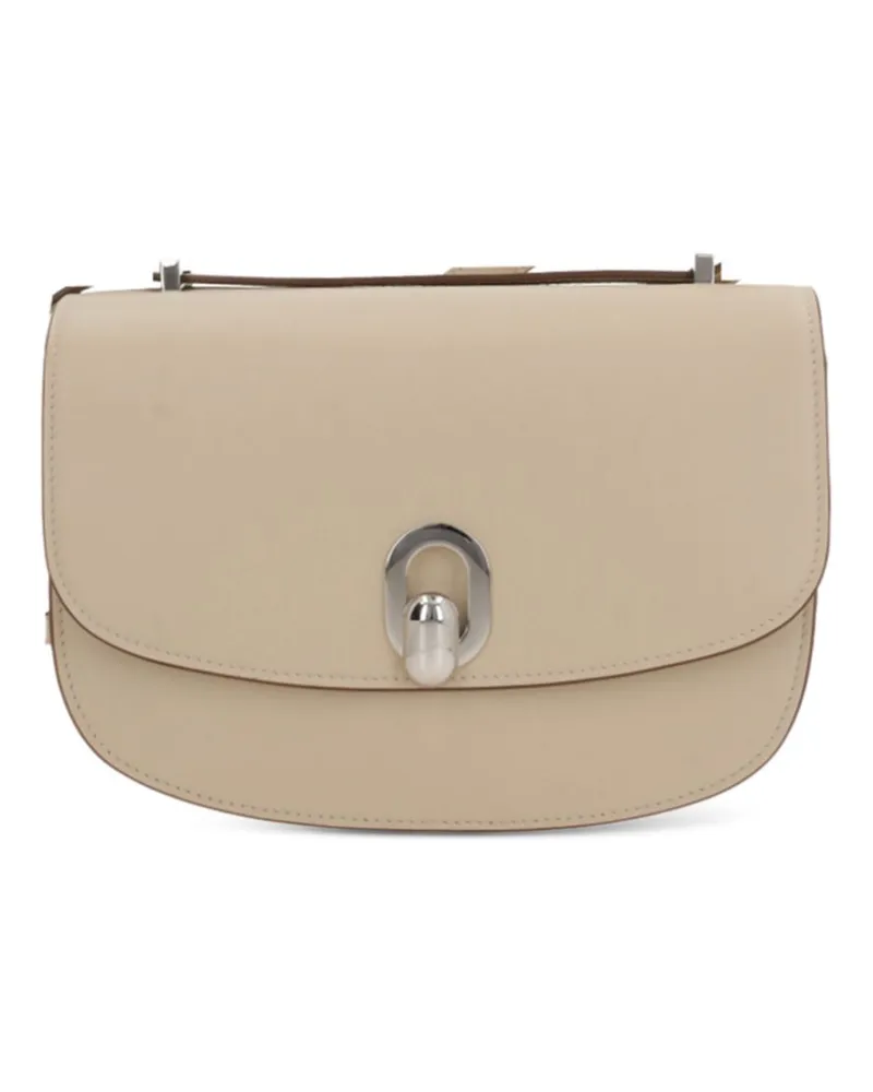 SAVETTE Schultertasche mit Klappe - Nude Nude