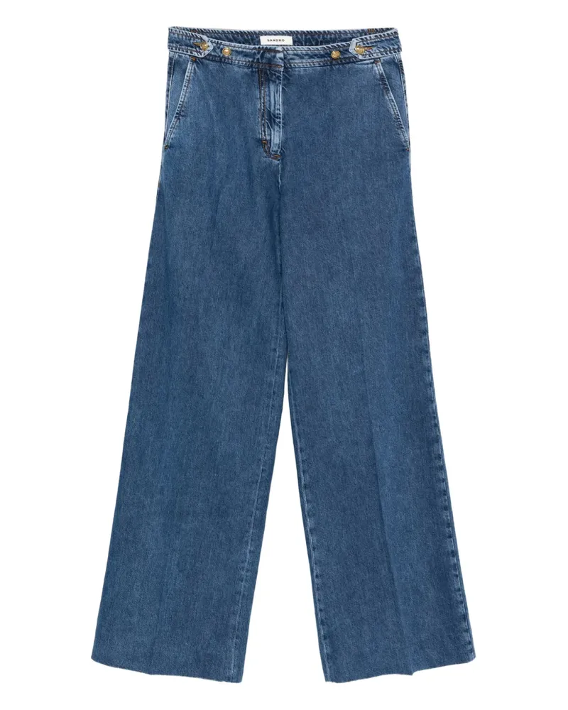 Sandro Jeans mit Knopfverschluss - Blau Blau