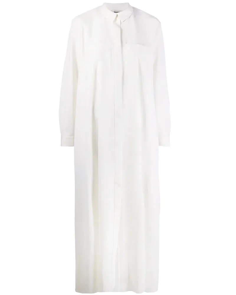 Maison Rabih Kayrouz Hemdkleid mit Brusttasche - Weiß Weiß