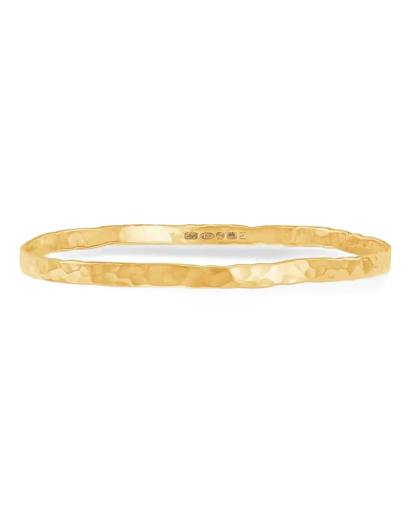 Dower & Hall Gehämmerter Nomad Armreif - Gold Gold