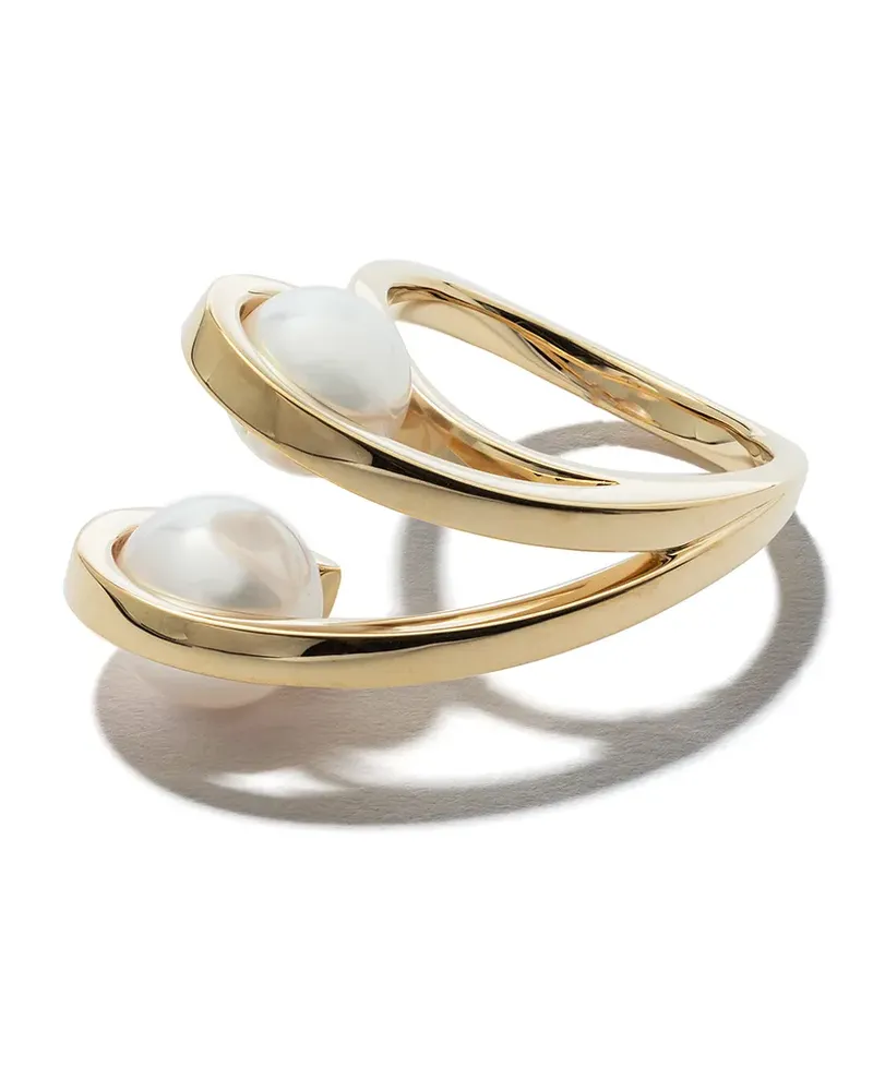 TASAKI 18kt Aurora Gelbgoldring mit Akoya-Perle Gold