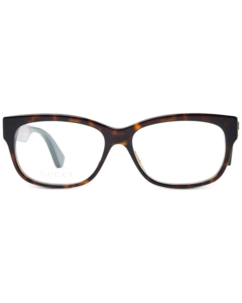 Gucci Brille mit GG-Motiv - Braun Braun