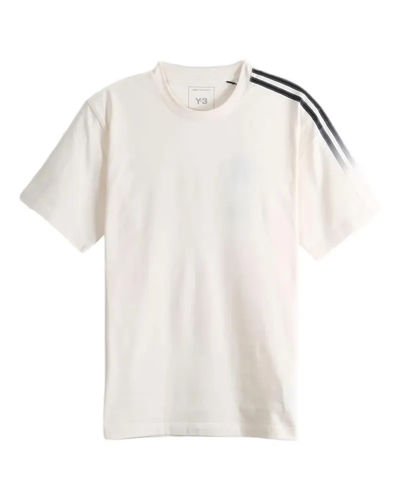 Y-3 T-Shirt mit Streifendetail - Weiß Weiß
