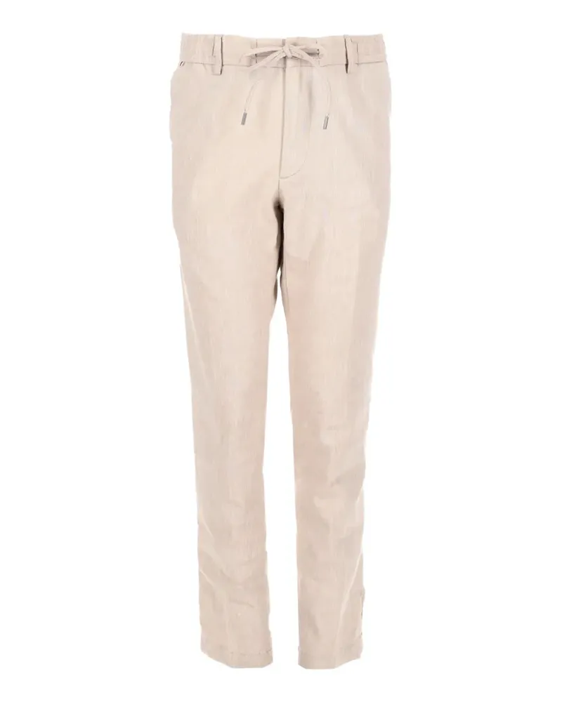 HUGO BOSS Tapered-Hose mit Kordelzug - Nude Nude