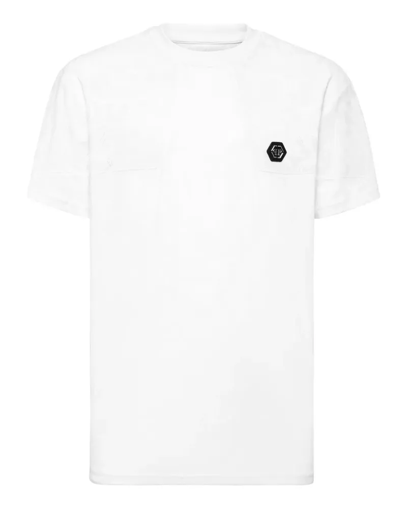 Philipp Plein Jacquard Crest T-Shirt - Weiß Weiß