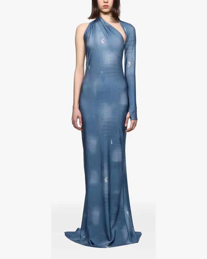 ATU Body Couture Asymmetrisches Maxikleid - Blau Blau