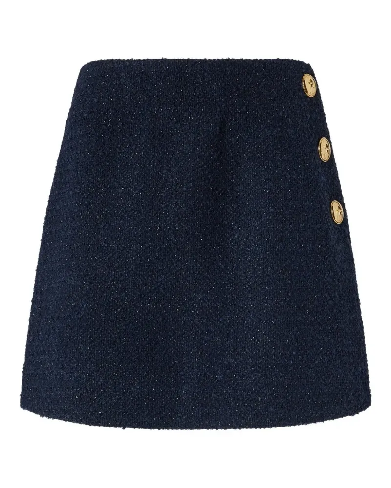 Pinko Minirock aus Bouclé - Blau Blau