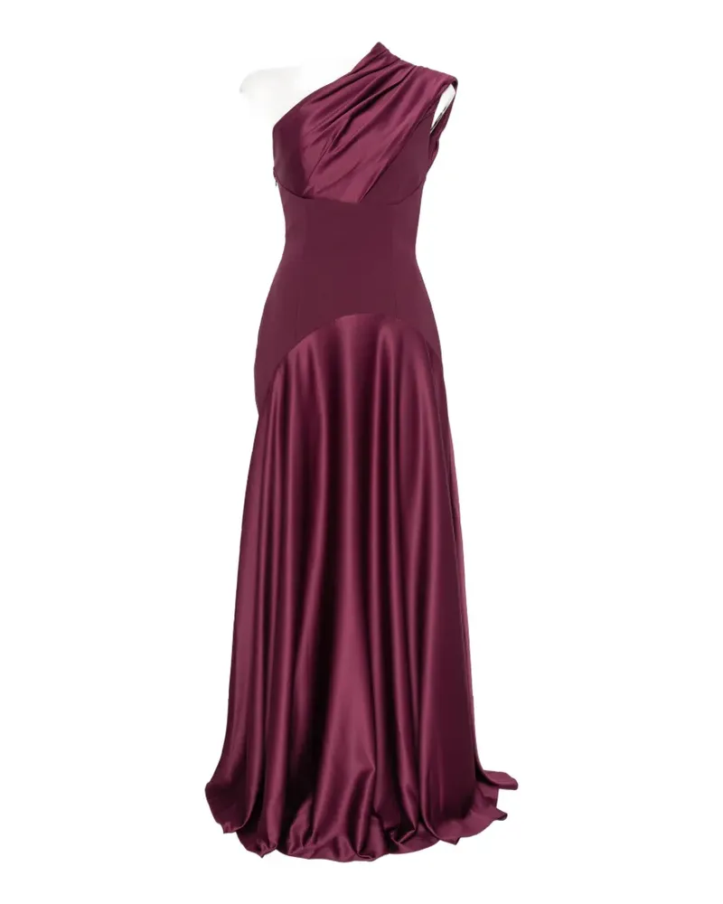 Solace London one-shoulder draped maxi dress - Violett Violett
