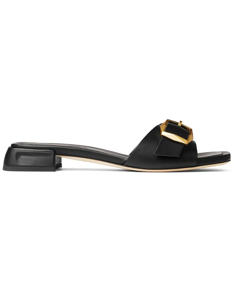 Jimmy Choo Hawke Pantoletten mit Schnalle - Schwarz Schwarz