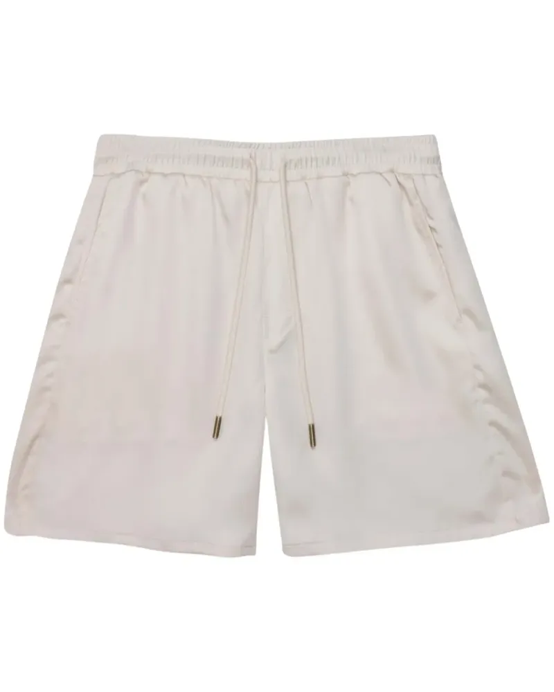 Honor The Gift satin-finish drawcord shorts - Nude Nude