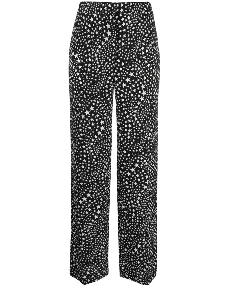 Stella McCartney Hose mit Sterne-Print - Schwarz Schwarz