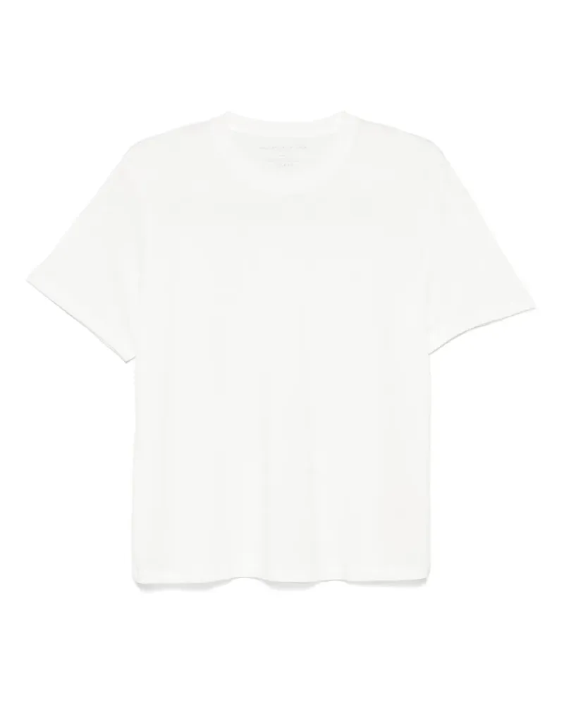 Majestic T-Shirt mit rundem Ausschnitt - Weiß Weiß